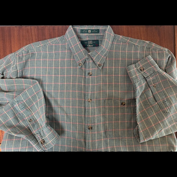 Orvis Large Button Long-sleeve Plaid Cotton Shirt - Picture 8 of 8